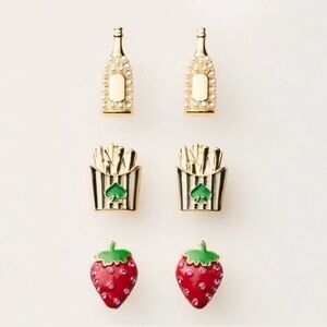Fun Food-Themed Earrings Set